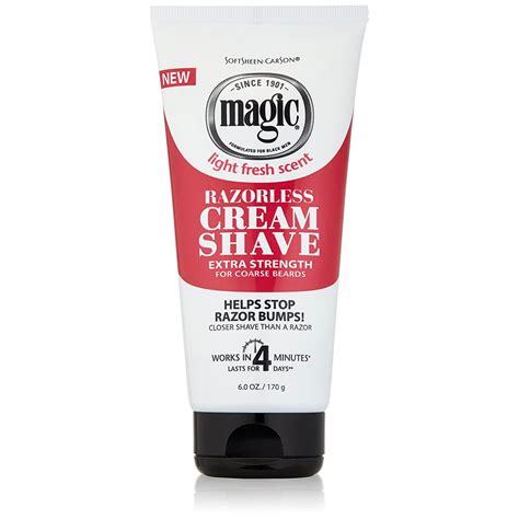 Black magoc shaving cream